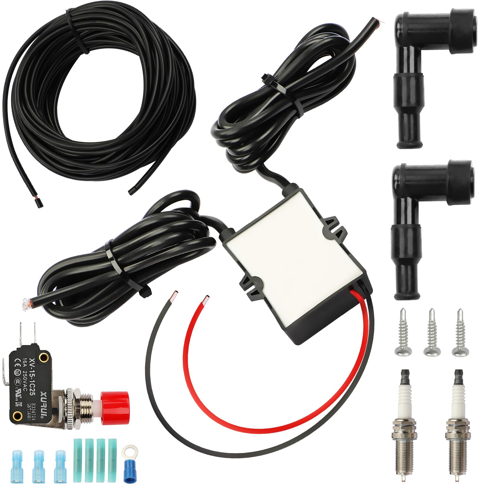 Dual Exhaust Flame Thrower Kit for Cars, Trucks & Motorcycles - Complete Installation Accessories Included - Boost Your Vehicle's Style & Performance at Night Races & Car Shows