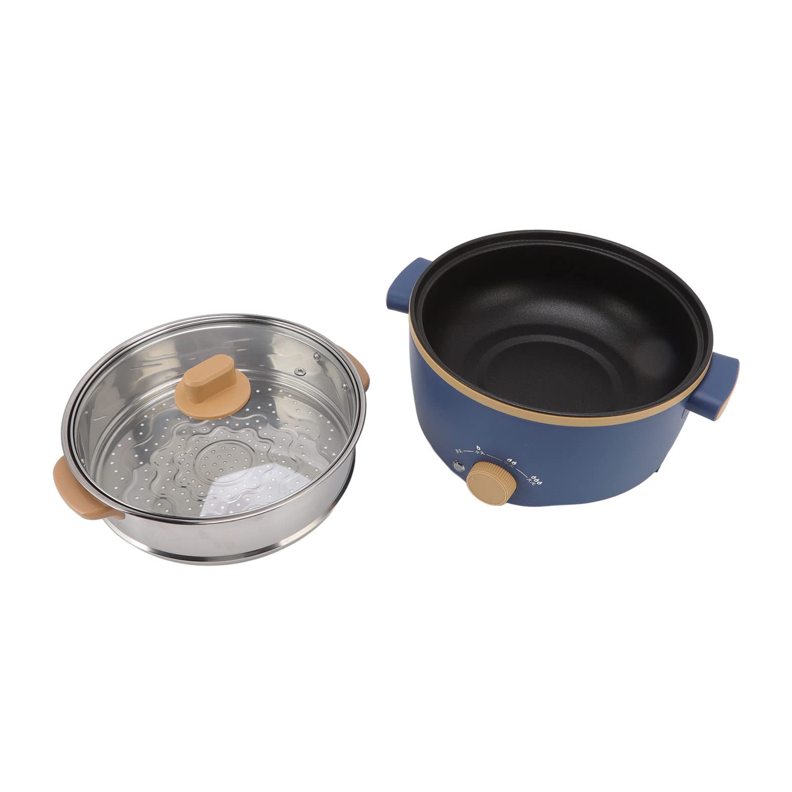 Electric Hot Pot with Non-Stick Coating - Double Layer Food Grade Portable Electric Cooker for Kitchen | Perfect for Hot Pot, Soup, Stew & Family Cooking