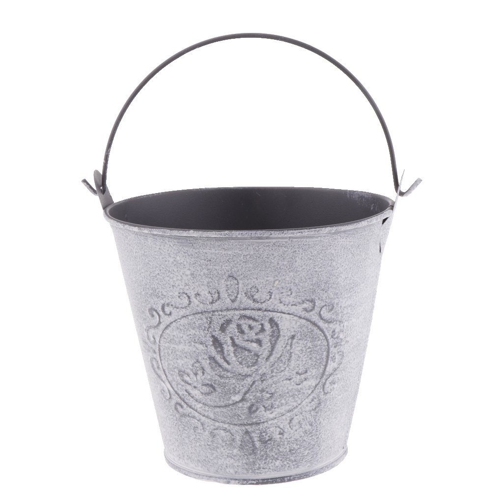 Rustic Ceramic Plant Pot with Watering Can - Indoor/Outdoor Flower Vase for Home Garden Decor - Perfect for Succulents, Herbs, and Houseplants