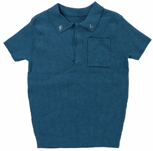 KIPP HAYDEN RIBBED KNIT TOP for Girls (18 Months to 10 Years) - Soft Cotton Stretchable Kids T-Shirt for School, Playdates & Everyday Wear