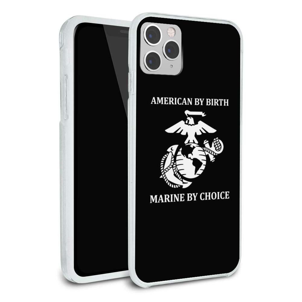 USMC Officially Licensed Slim Fit Hybrid Protective Case for iPhone 8/8 Plus/X/11/11 Pro/11 Pro Max - Military Inspired Design with Rubber Bumper - Perfect for Outdoor Activities & Daily Use