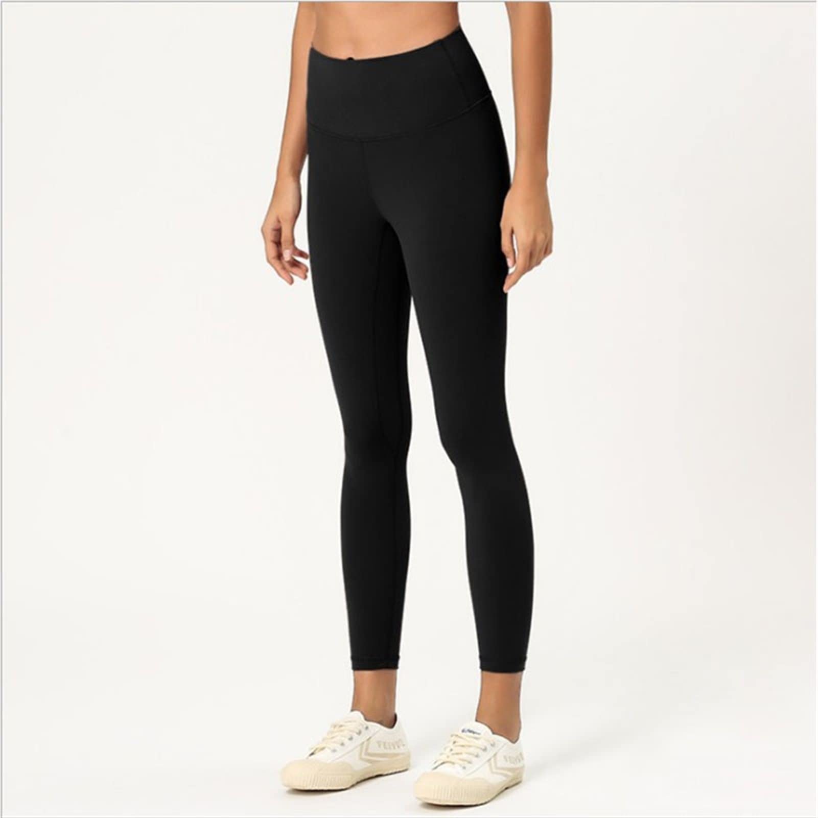 YCZOD High Waist Yoga Leggings for Women - Seamless Stretchy Gym Workout Pants with Push Up Design - Black Size L - Perfect for Yoga, Fitness, Running & Lounge Wear