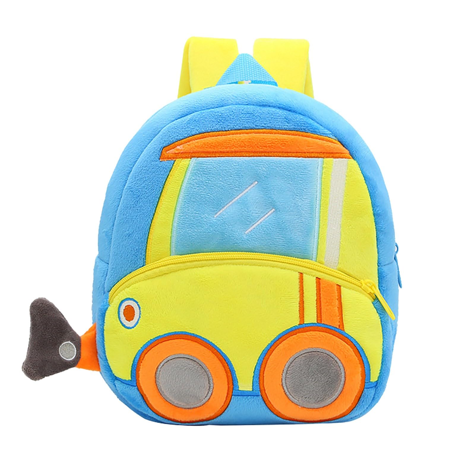 **Adorable Excavator Plush Backpack for Toddlers - Cute Dinosaur Themed Backpack for Boys & Girls Ages 2-4 - Lightweight Preppy Tote Bag for Preschool & Daycare - Perfect for School, Travel & Playtime**