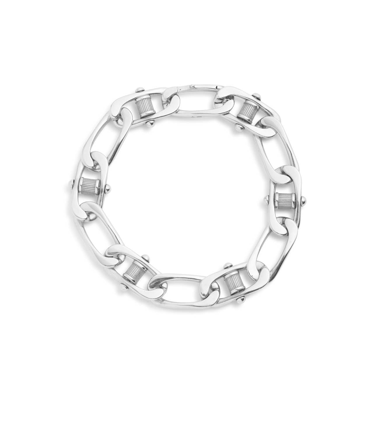 Lovestruck White Gold Plated Curb Chain Bracelet for Women - Elegant & Dainty Jewelry Gift for Her, Perfect for Valentine's Day, Anniversary & Special Occasions