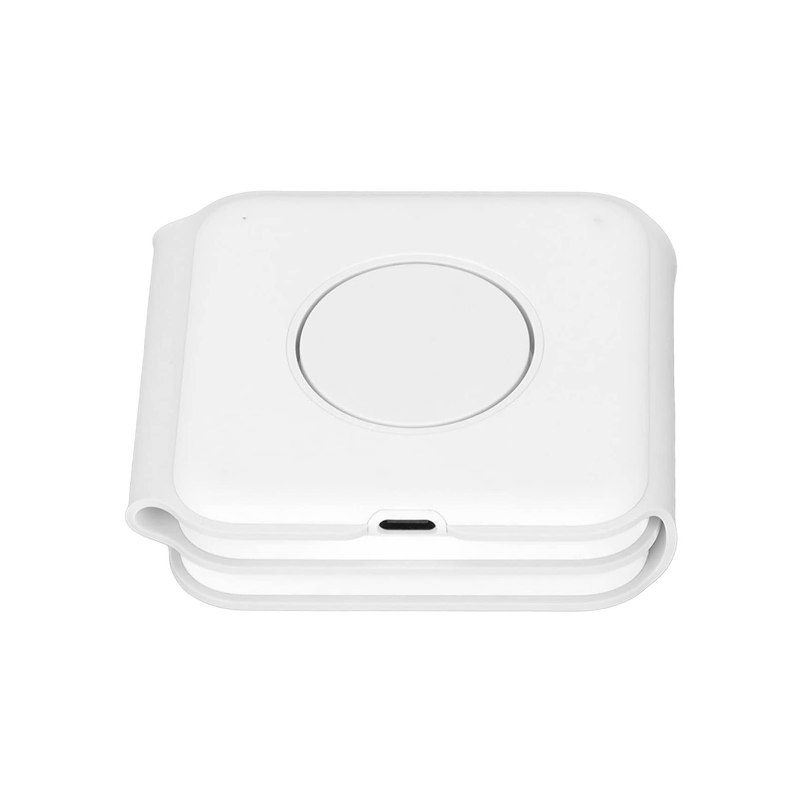 Fast Wireless Charging Stand - 3W/5W/10W Multi-Device Charger with ABSSilicone Base & USB Cable | Compatible with iPhone, Samsung, AirPods & Smartwatches | Perfect for Home, Office & Travel Use