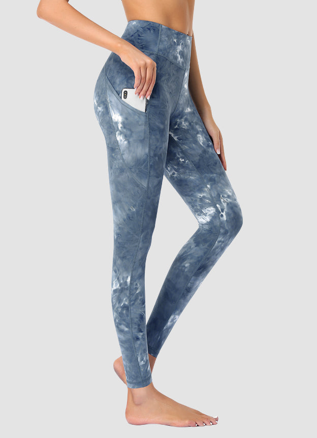 Newborn High Waist Yoga Pants for Women - Full Length Tie Dye Workout Leggings | Perfect for Yoga, Gym & Lounge Wear