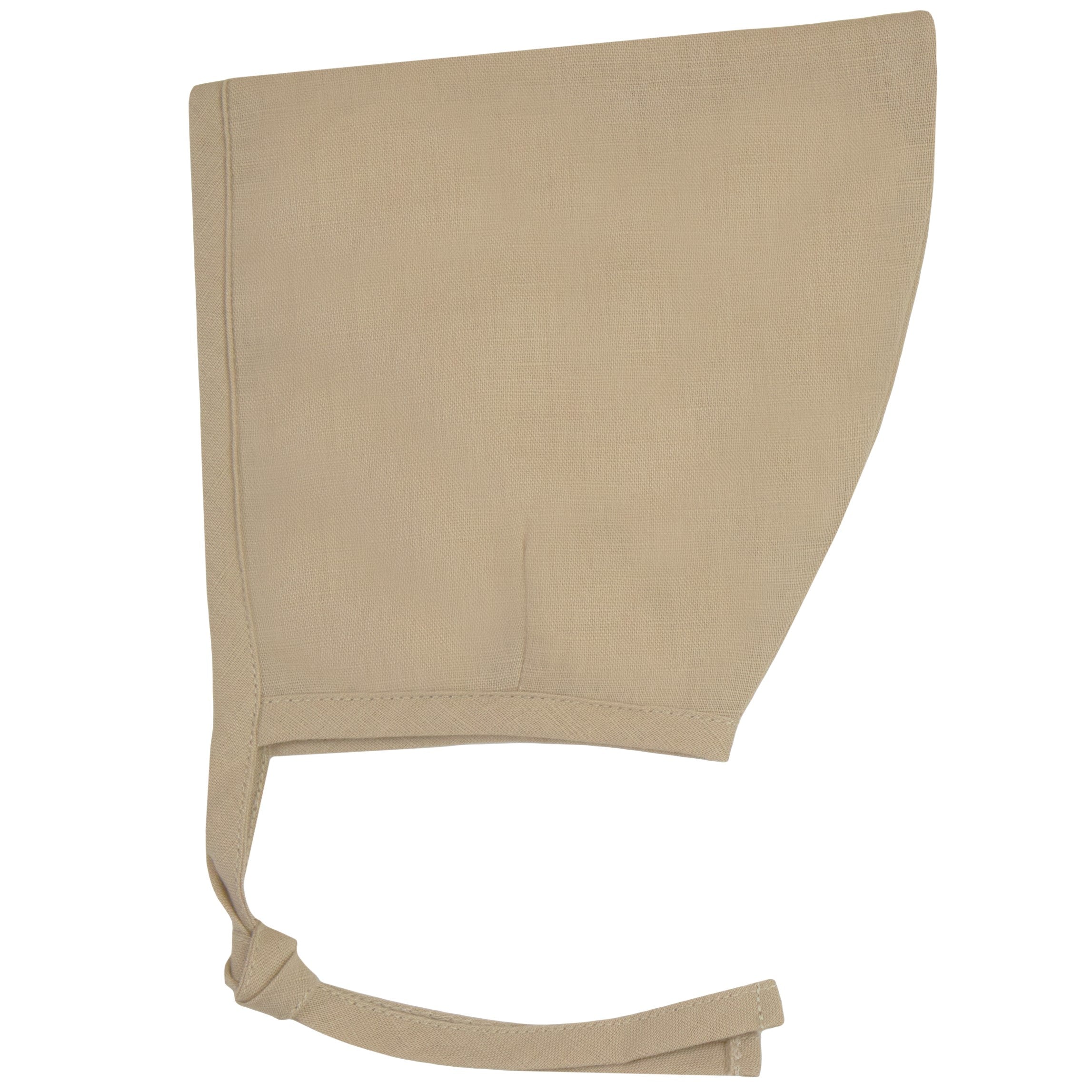 Kipp Baby Tan Linen Bonnet - Soft Cotton Sun Hat for Newborns & Infants - Perfect for Outdoor, Beach, and Summer Protection