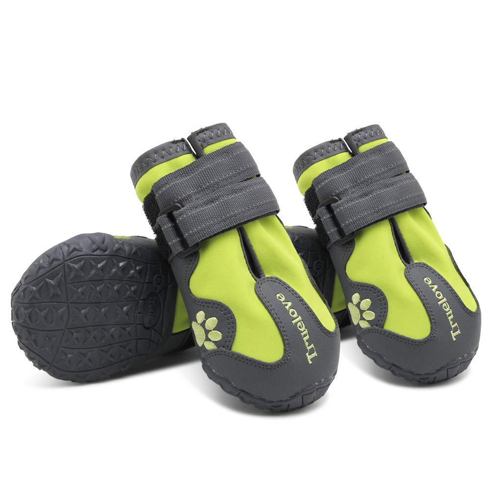 **MOKCCI Waterproof Dog Boots with Reflective Straps - Paw Protection for Small, Medium & Large Dogs - Ideal for Walking, Hiking & Winter Snow**