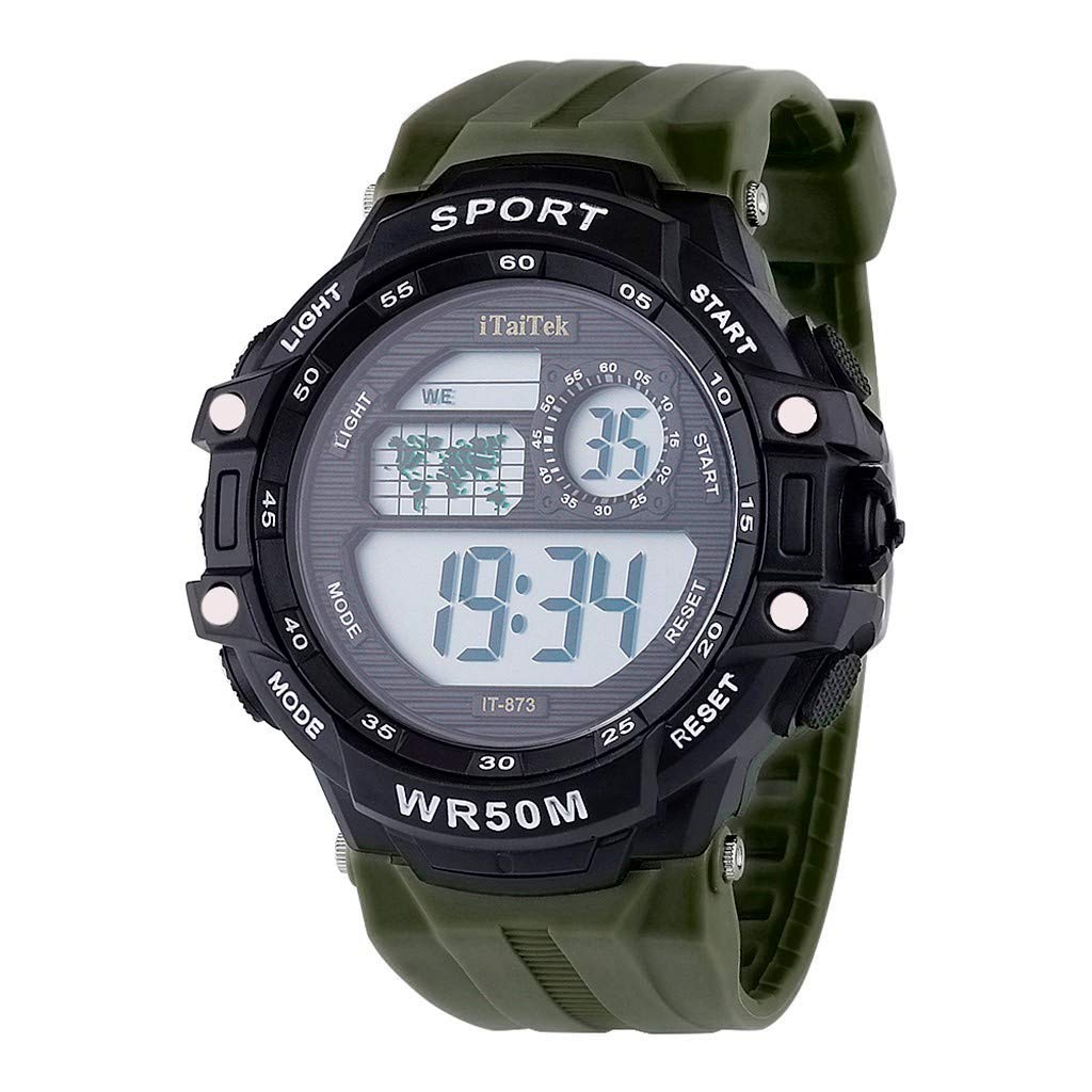 Waterproof Sports Watch with Luminous Display - Multi-Function Digital Fitness Tracker for Running, Swimming & Outdoor Activities