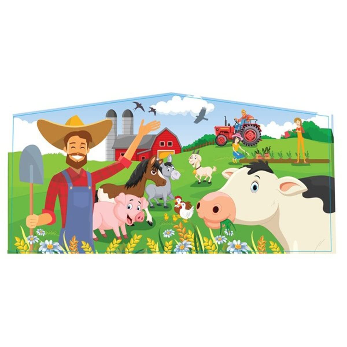 Farm-Themed Modular Art Panel for Bounce Houses & Slides | Fits 13-Ft Wide Commercial Inflatables | Perfect for Birthday Parties, Carnivals & Outdoor Events
