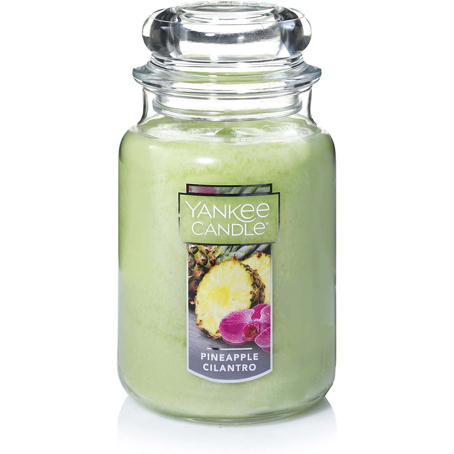 Yankee Candle Pineapple Cilantro Scented - 22oz Large Jar Single Wick Candle with 110+ Hours Burn Time | Home Decor, Aromatherapy & Relaxation Gift