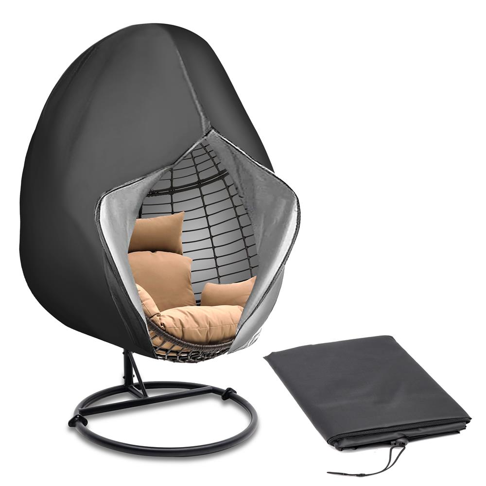 Waterproof Patio Hanging Egg Chair Cover - Outdoor Swing Chair Protector for All Weather, UV Resistant & Durable - Perfect for Garden, Balcony, and Backyard Relaxation