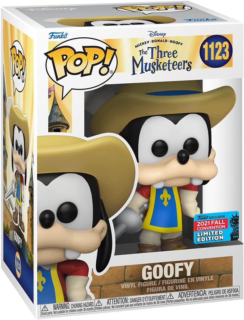 Goofy The Three Musketeers NYCC Exclusive #1123 - Limited Edition Disney Collectible for Fans & Display