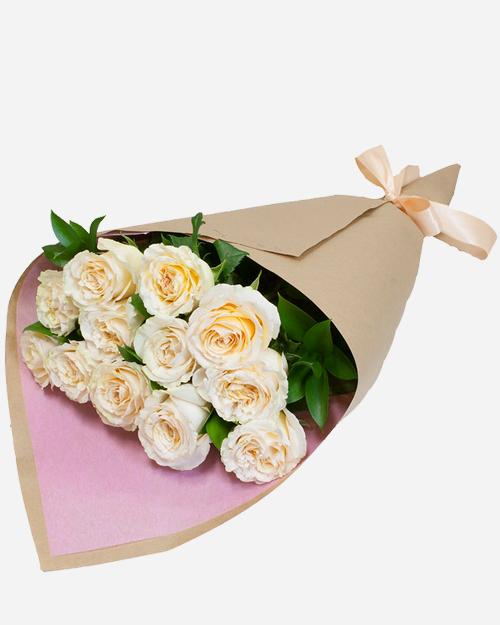 Fresh Peach Roses Bouquet - Long-Lasting Peach Colored Roses for Special Occasions | Perfect for Weddings, Anniversaries, and Romantic Gifts