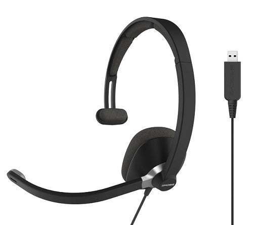 Koss CS295 USB Mono Communication Headset - Noise Cancelling Office Headset with Microphone for Call Center, Customer Service & Remote Work (PC/Laptop Compatible)