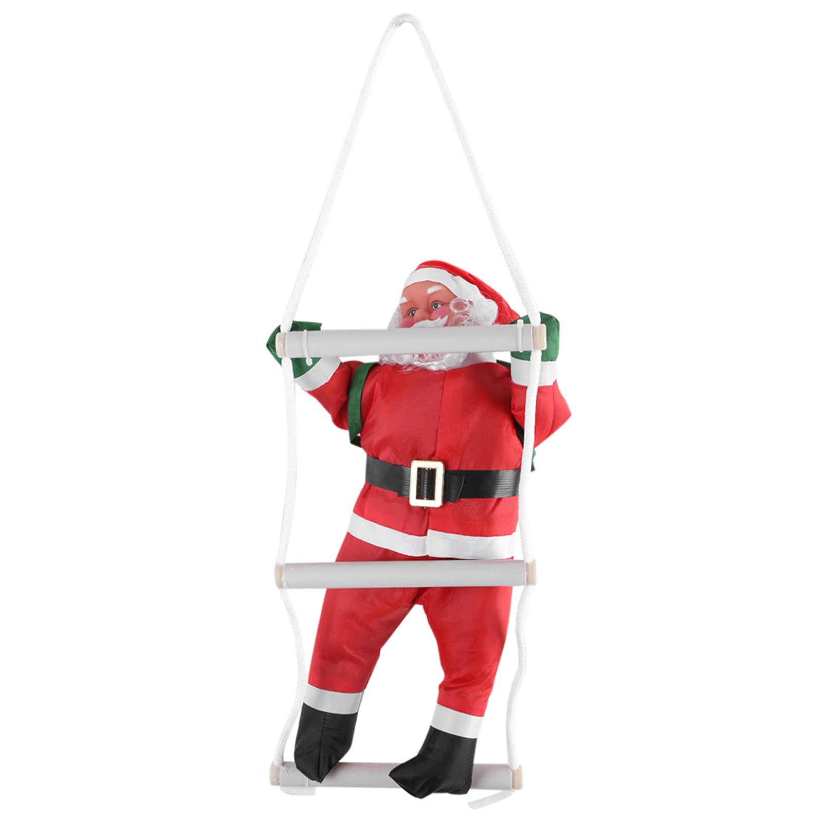 Santa Claus Climbing Rope Ladder Christmas Tree Ornament - Indoor/Outdoor Holiday Decor for Xmas Tree, Fireplace & Gift Exchange (1 Piece) | Perfect for Home, Office & Party Decorations