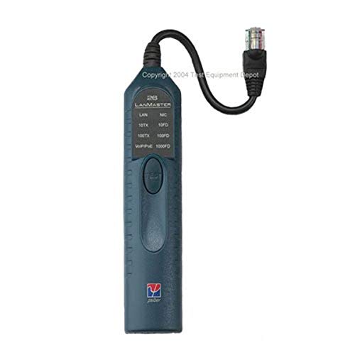 Psiber Data LM26 LanMaster 26 Ethernet Cable Tester - Network Cable Tester for RJ45 Cat5 Cat6 - Perfect for IT Technicians & Network Installations