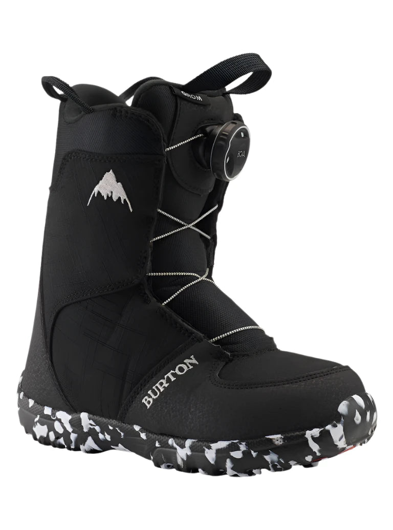 Burton Junior's Grom Boa Snowboard Boots 2025 - Kids' Adjustable Snowboarding Boots for Boys & Girls - Perfect for Winter Sports & Mountain Adventures