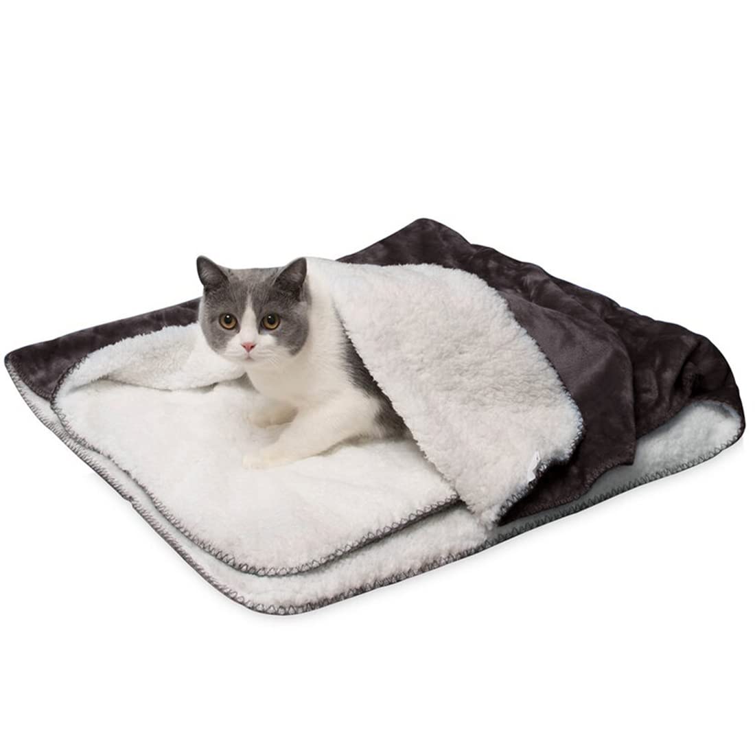 Waterproof Dog Blanket - Soft Reversible Plush Pet Blanket for Couch, Bed & Car - Washable Furniture Protector for Large Dogs & Cats - Dark Coffee Brown - Perfect for Home, Travel & Outdoor Use