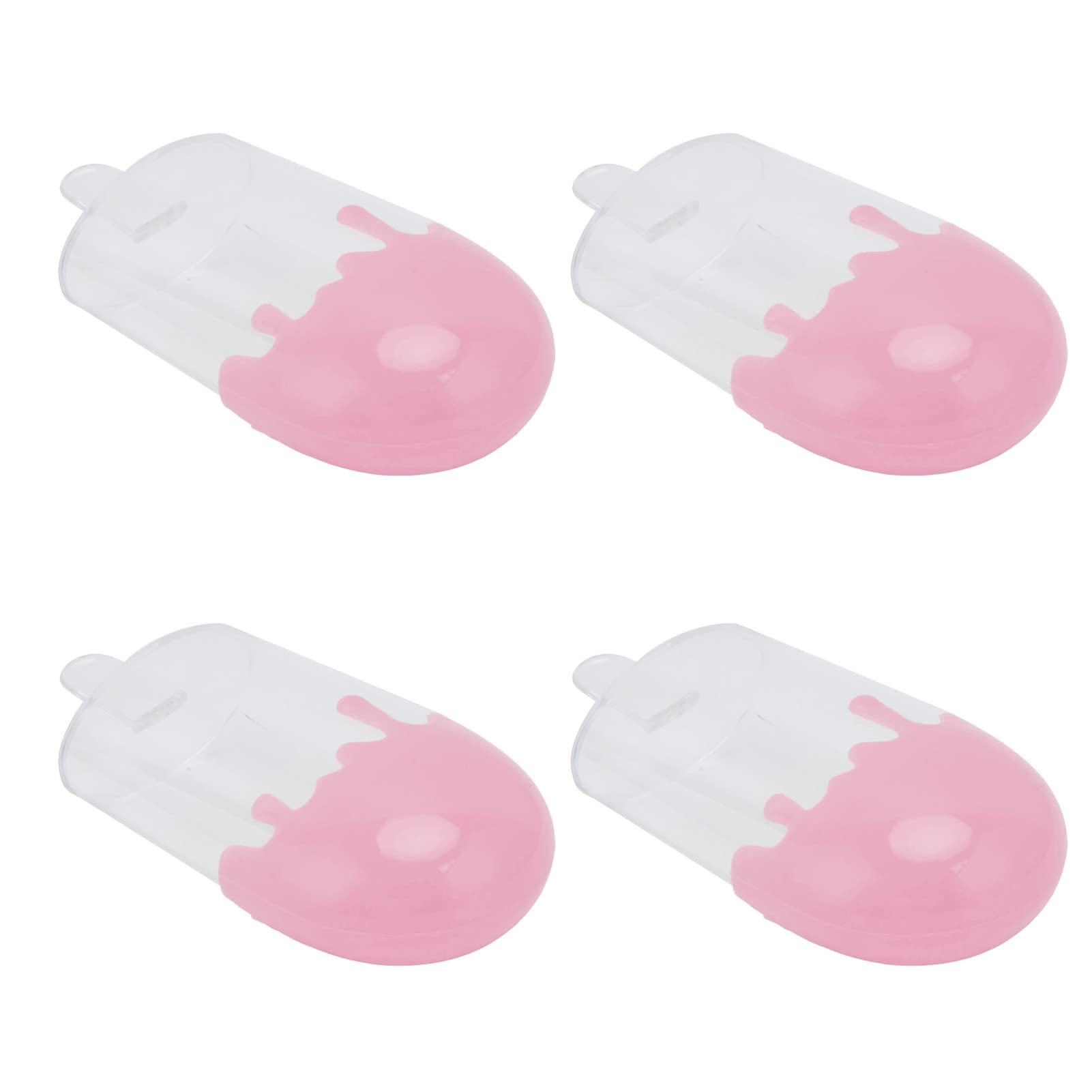 12Pcs Pink Plastic Candy Jars 4.3x2.0in - Bulk Candy Containers for Wedding Buffets, Party Supplies & DIY Projects - Perfect for Candy Displays, Gift Packaging & Home Organization