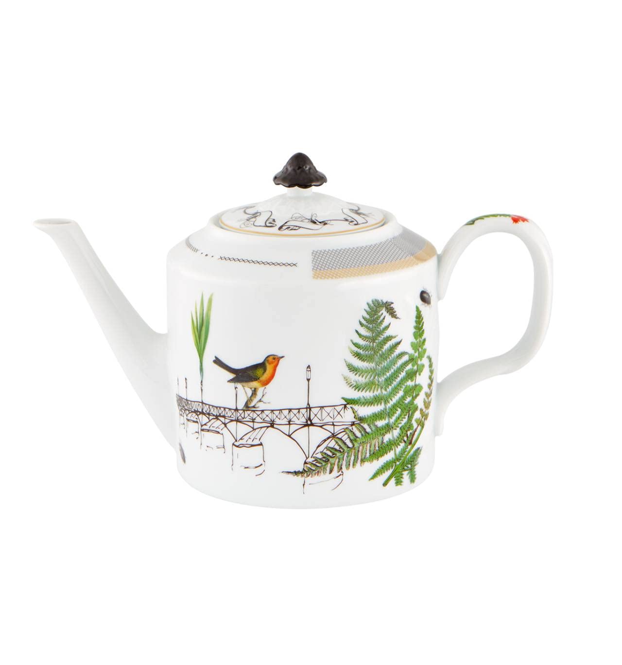 Vista Alegre Petites Histoires Porcelain Tea Pot - Elegant Floral Design for Afternoon Tea & Home Decor - Perfect for Tea Lovers & Gift Giving