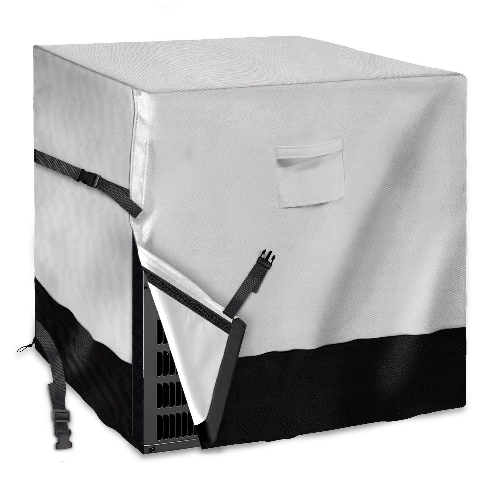 EPCOVER 34 Inch Air Conditioner Cover for Outdoor Units - Heavy Duty Weatherproof Protection Against Sun, Frost, and Winter Elements - Fits 34