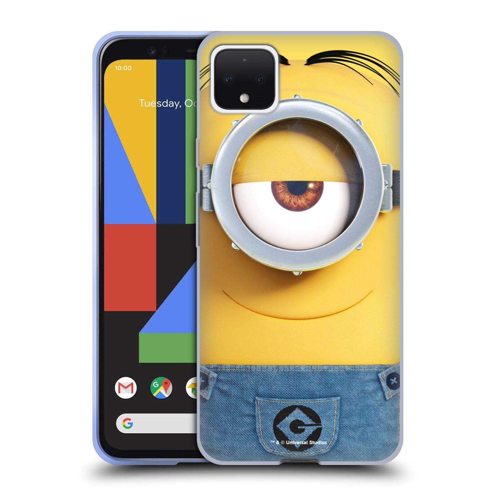 Minions Soft Gel Case for Google Pixel 4 XL - Stuart Design for Fans