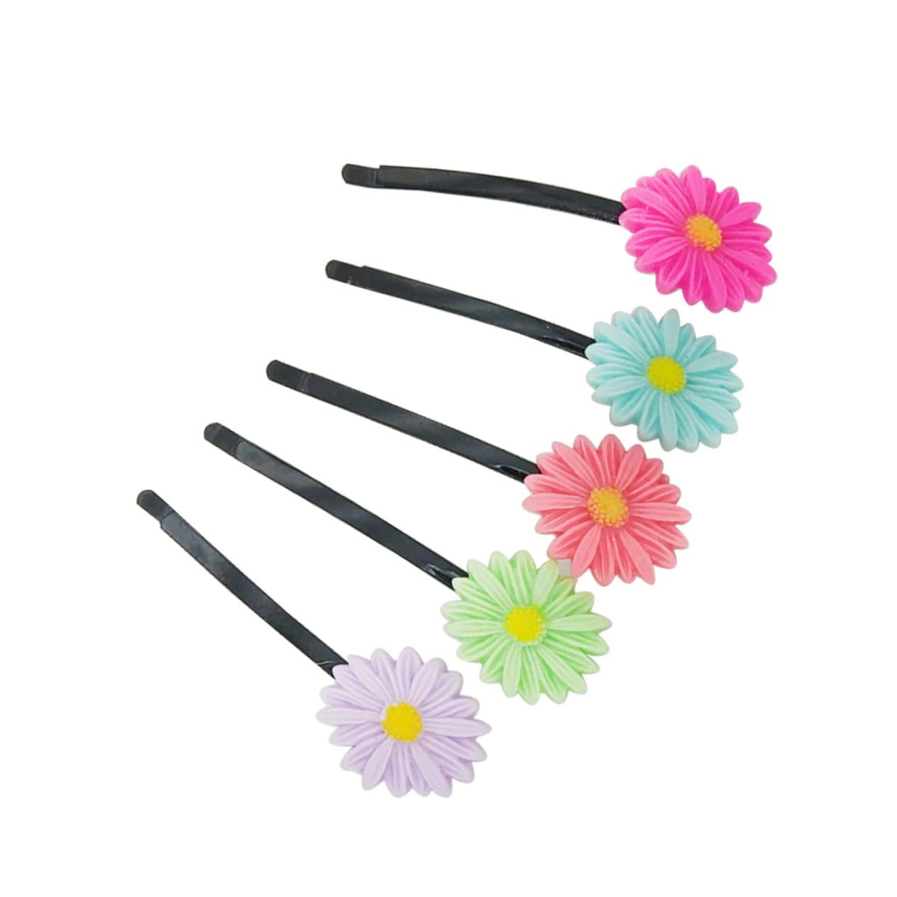 Minkissy 5pcs Floral Hair Clips for Women - Elegant Metal Hair Barrettes & Alloy Claw Clips - Hair Accessories for Women - Perfect for Weddings, Parties & Everyday Styling