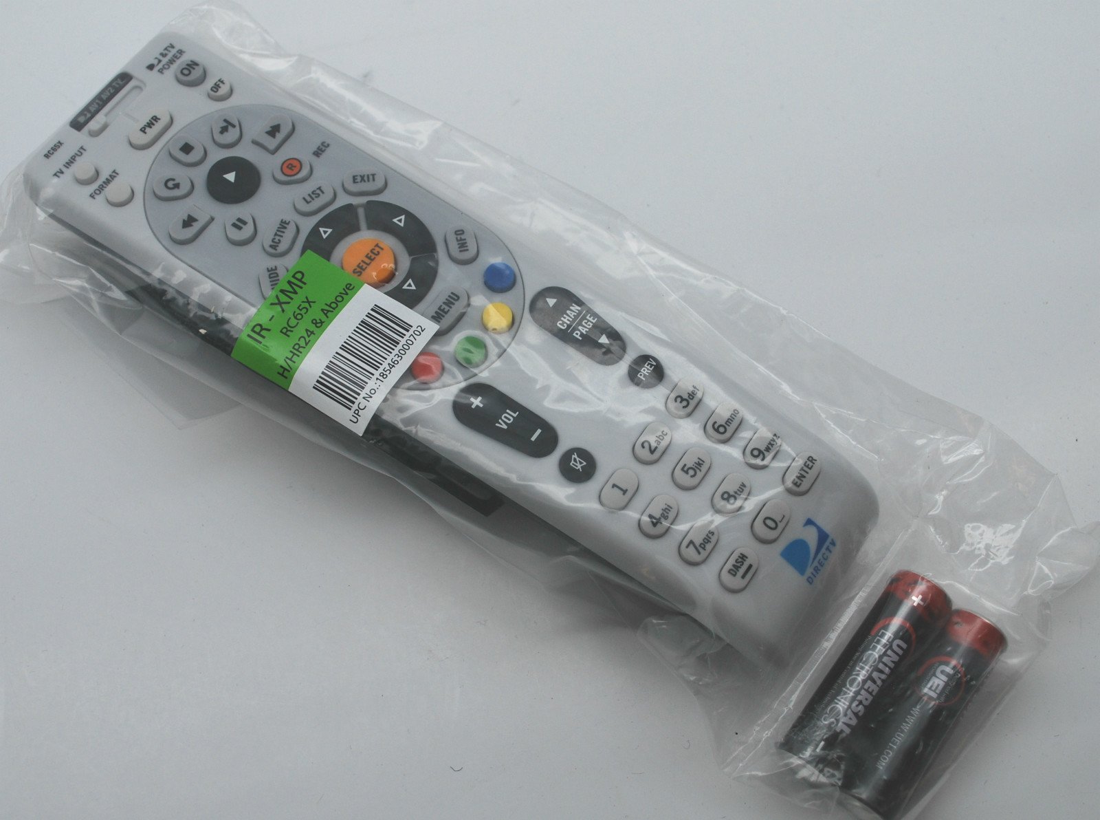 Universal IR Remote Control RC65X for DIRECTV H24 H25 HR24 Receivers - Includes 2AA Batteries - Fast Shipping by Portable4All - Perfect for Home Entertainment Systems & TV Setup