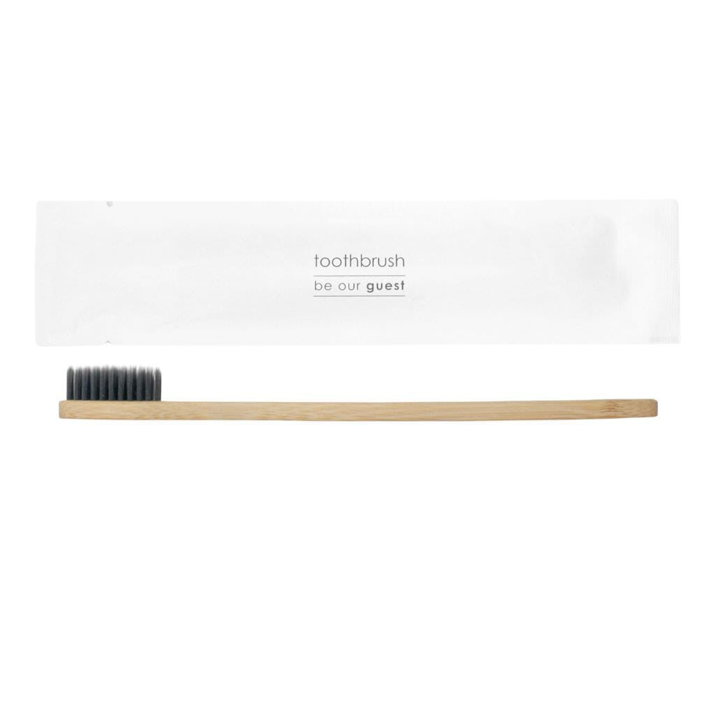 Disposable Toothbrushes for Travel & Guests - Eco-Friendly Soft Bristle Toothbrush Set with Case - Perfect for Hotels, Parties, Camping & Emergency Kits