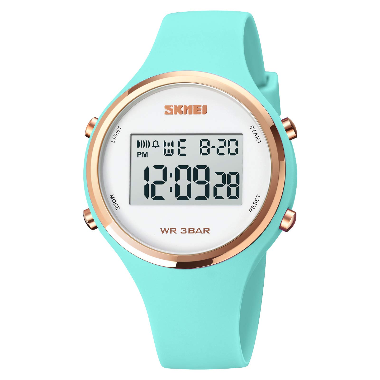Women's Digital Sports Watch - Waterproof, Stopwatch, LED Light for Running & Fitness
