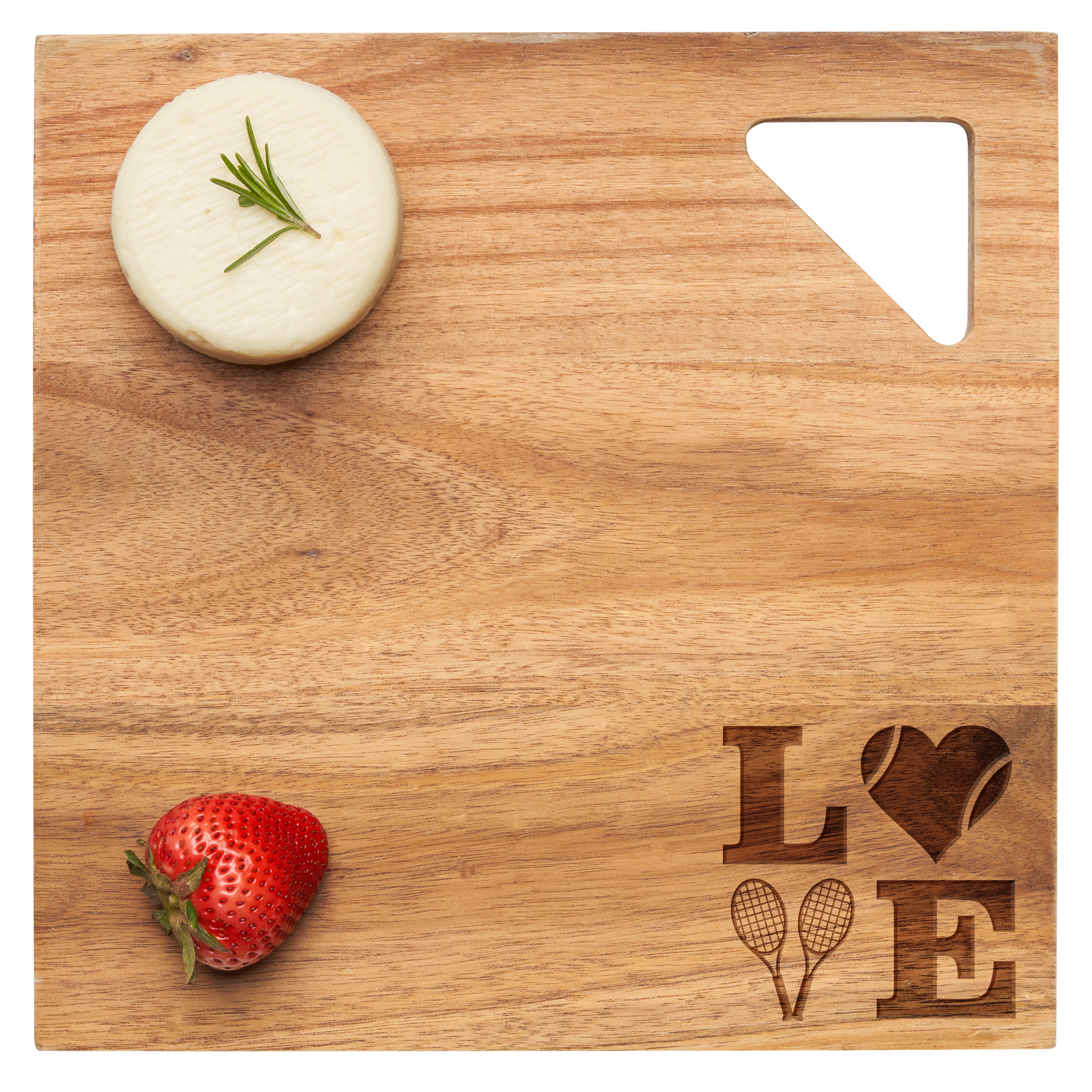 Acacia Modern Geo Square Wall Art - Tennis Love Theme - 12 x 12 Inches - Perfect for Home Decor, Living Room, Bedroom & Office