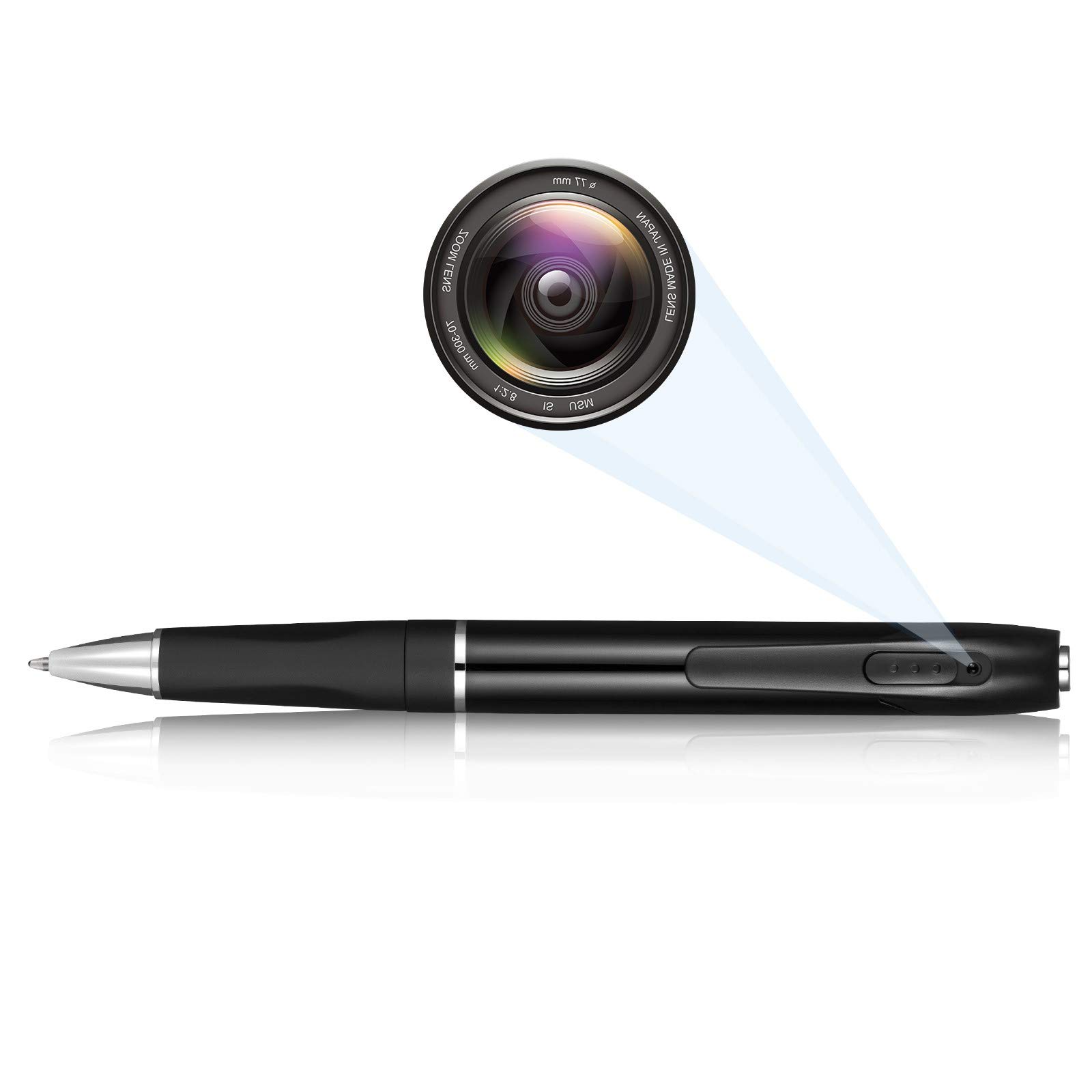 1080P HD Mini Hidden Camera Pen - Discreet Spy Camera with Motion Detection for Indoor Security & Surveillance | Perfect for Home, Office, and Travel Safety