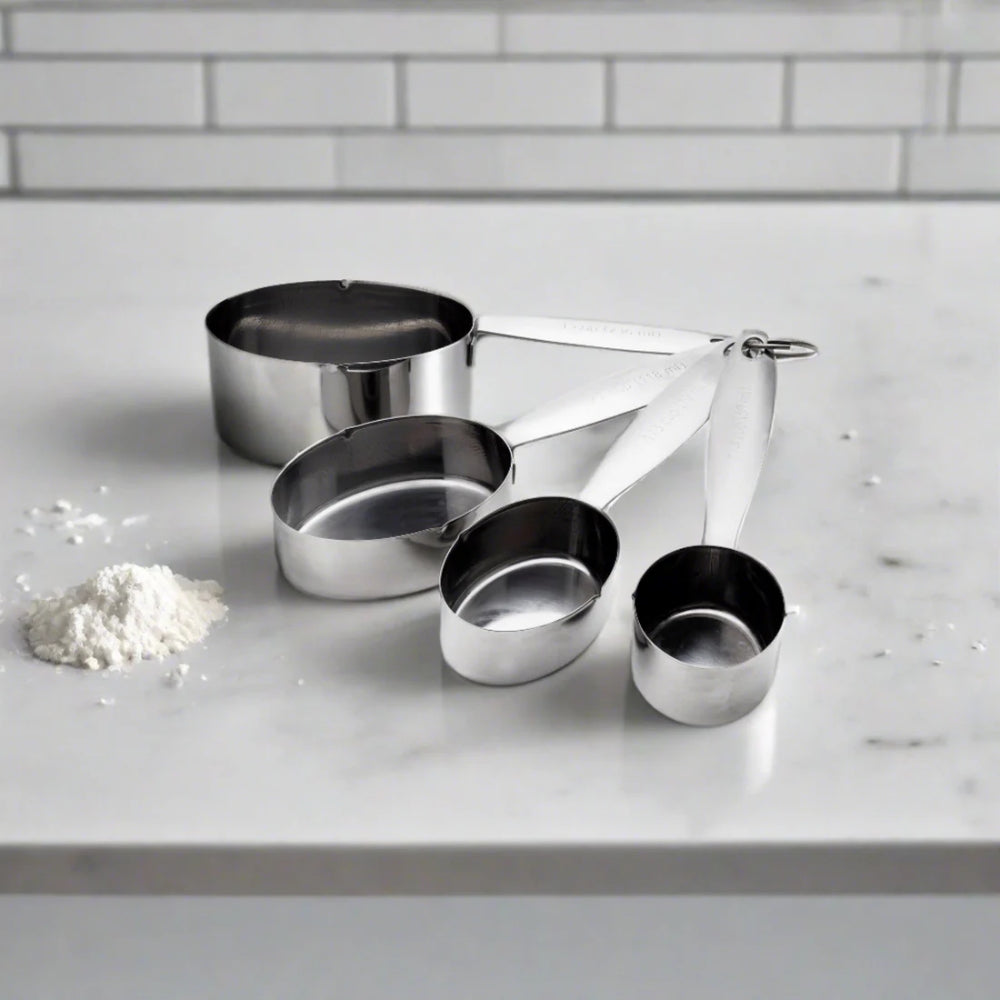Cuisinox 4-Piece Stainless Steel Measuring Spoon Set for Baking & Cooking - Perfect for Dry & Liquid Ingredients | Kitchen Essentials