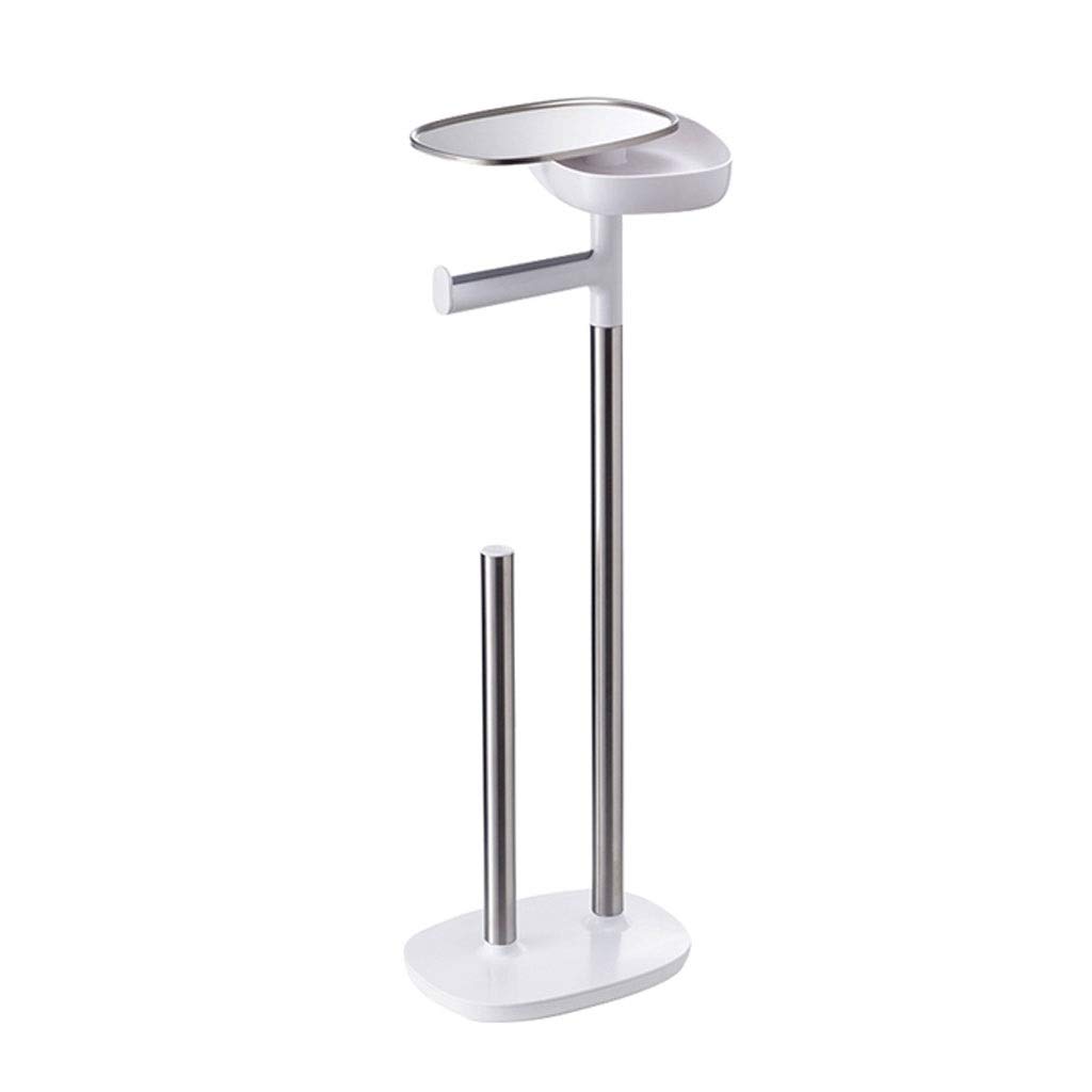 Stainless Steel Free Standing Toilet Paper Holder with 3-Roll Storage - Bathroom Tissue Roll Stand for Easy Access | Perfect for Home, Office, and RV Bathrooms (Color: A)