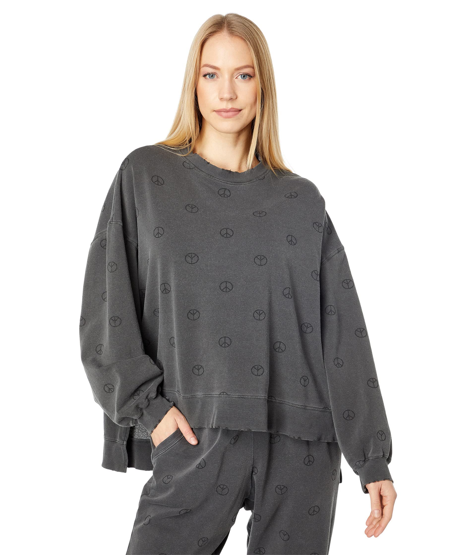 Electric & Rose Neil Sweatshirt - Cozy Pullover Sweater for Women | Soft Casual Wear for Fall & Winter | Perfect for Lounging, Travel & Coffee Dates