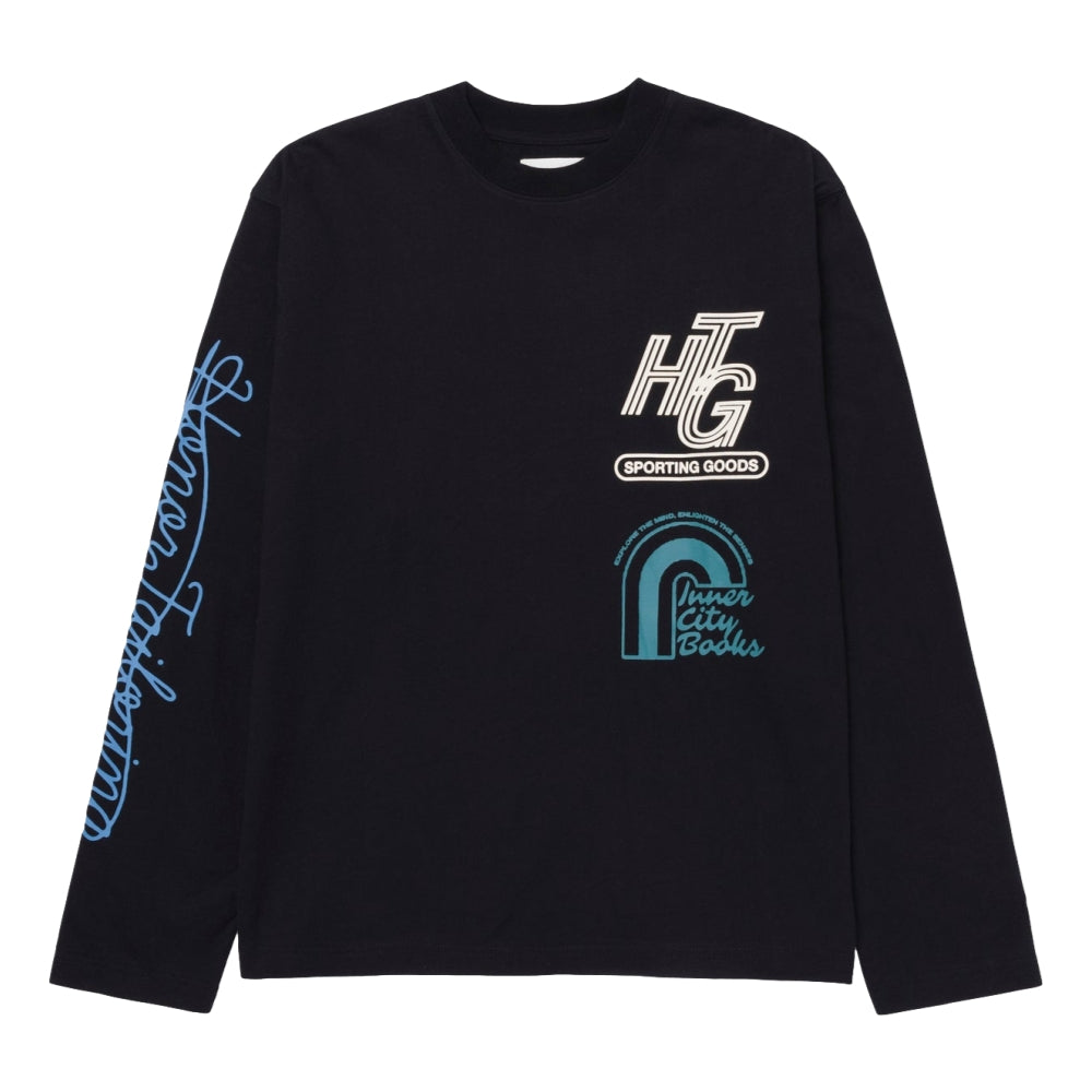 HONOR THE GIFT MALL Men's LS T-Shirt Black - Comfortable Long Sleeve Cotton Shirt for Casual Wear & Everyday Outfits