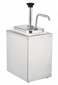 Stainless Steel 3L Single Head Condiment Pump Sauce Dispenser for Restaurants, Catering & Home Kitchens - Durable & Hygienic Food Dispensing Solution