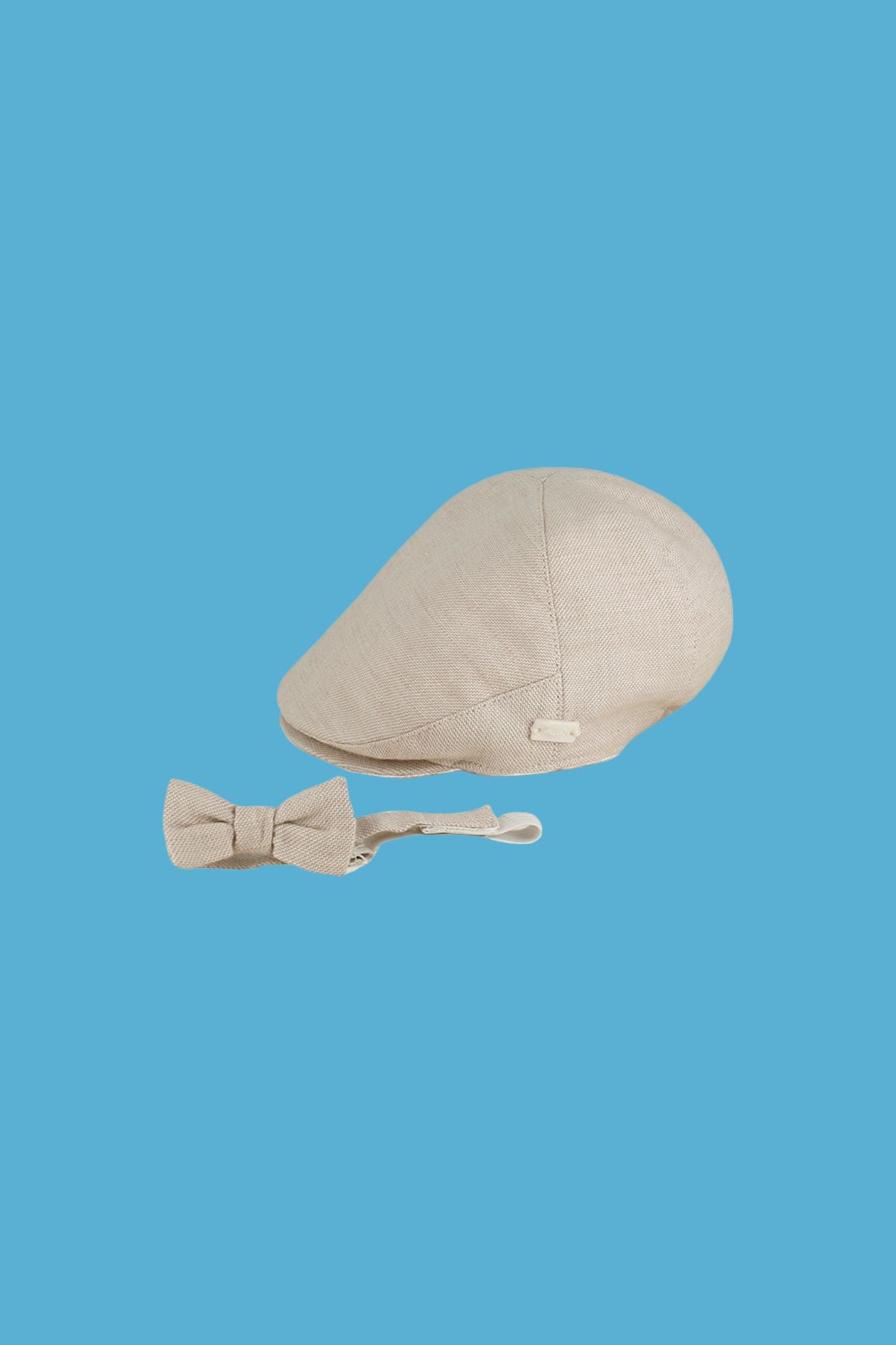 Baby Boy Dune Flat Cap & Bowtie Set - Stylish Outfit for Photoshoots, Parties & Special Occasions