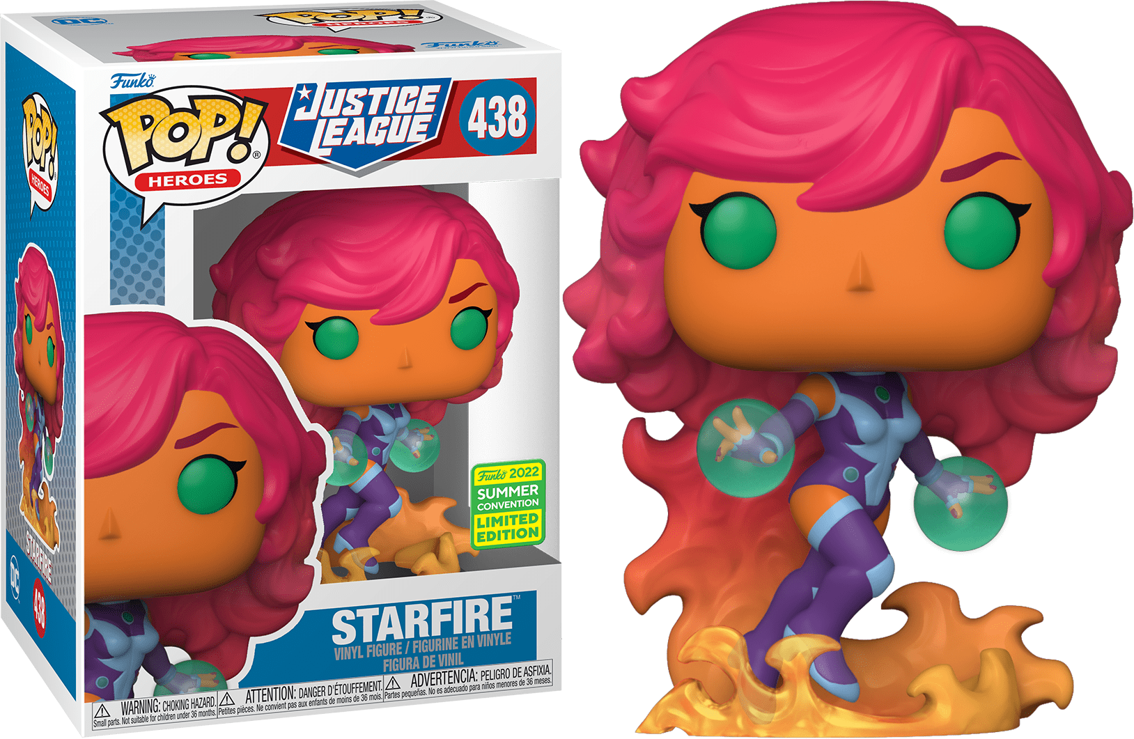 Justice League Starfire Summer Convention Exclusive #438 - DC Comics Collectible Action Figure for Fans & Display