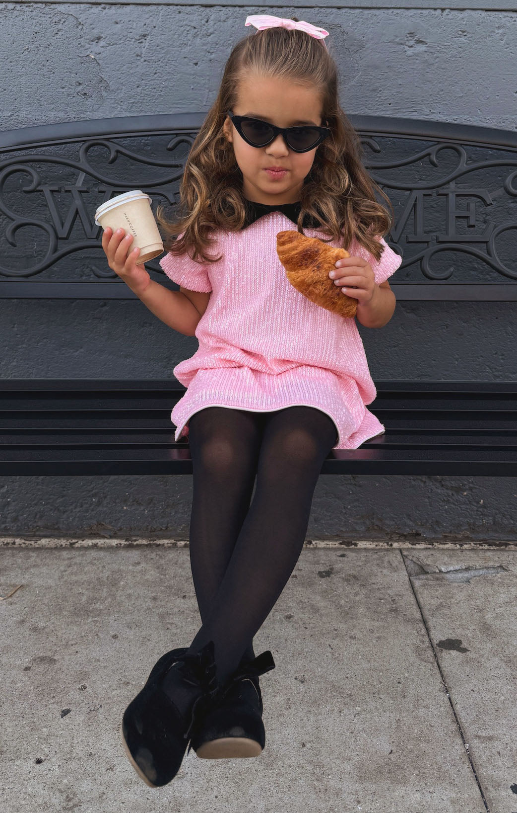 Little Sugarplum Dress - Pink Sparkly Sequins for Girls | Perfect for Birthday Parties, Pageants & Special Occasions