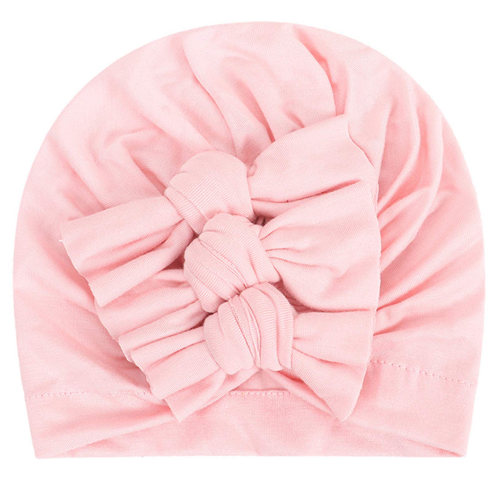 MARSDUST Soft Flower Baby Hats for Newborns – Cute Bowknot Turban Caps for Girls & Boys – Perfect for Photoshoots, Baptisms, and Special Occasions