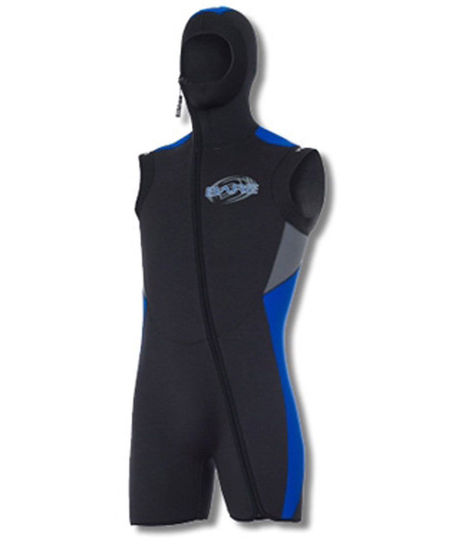 Bare Men's 7mm Velocity Step-in Hooded Scuba Diving Vest - Thermal Protection for Cold Water Diving | Perfect for Spearfishing, Snorkeling & Underwater Exploration