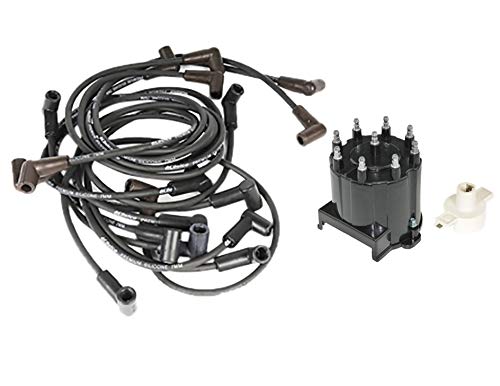 GM OE Distributor Rotor Cap & Ignition Wires Kit - Compatible with Chevy C2500 K1500, GMC Yukon, C3500HD - Perfect for Engine Tune-Ups & Performance Upgrades