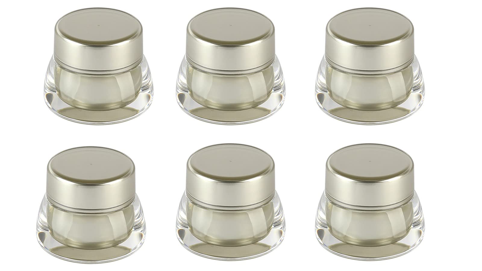 HINNASWA Travel Size Toiletries Containers - Leak Proof Cosmetic Bottles for Makeup, Body Lotion, Hand Cream & Toiletries (Silver) | Perfect for Air Travel, Gym, Camping & Daily Use