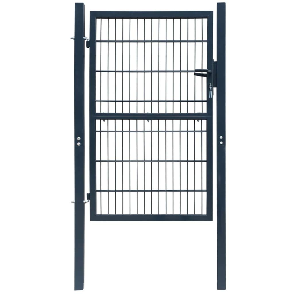 Premium Outdoor Garden Gate - Heavy Duty, Corrosion-Resistant Steel with Locking System & Key - Ideal for Garden, Patio, Terrace & 2D Fence (41.7