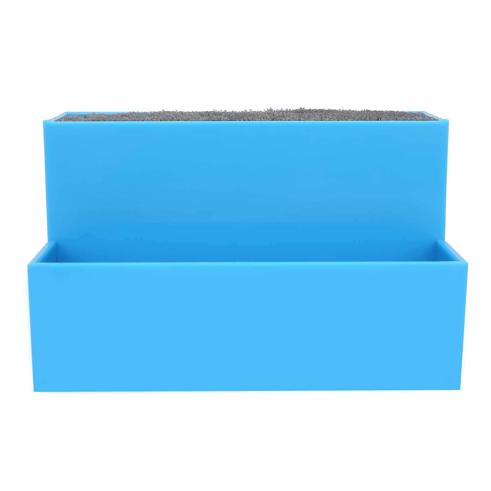 Professional Salon Hairdressing Clips Box & Scissors Rack Holder - Hair Clips Storage Organizer for Barbers & Stylists (Blue) - Perfect for Salon, Home Hairdressing & Beauty Station Organization