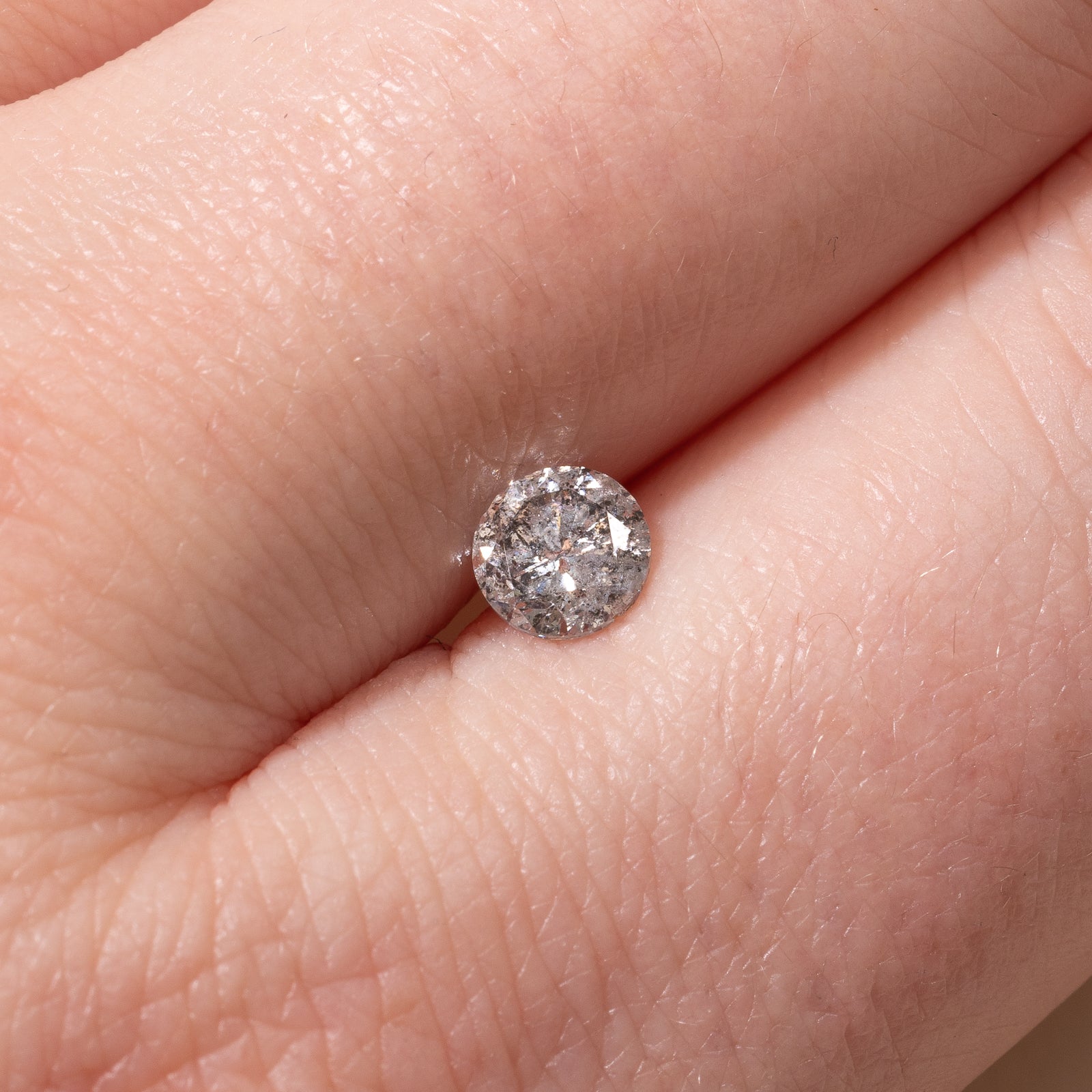 0.64ct Round Brilliant Cut Loose Diamond - I3 H/I Color | Certified Natural Diamond for Engagement Rings & Jewelry Making
