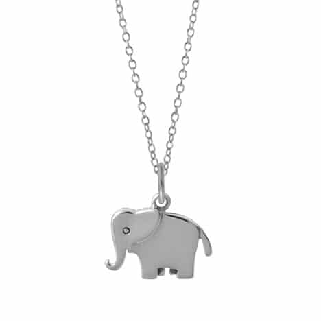 Elephant Necklace for Women - Sterling Silver Elephant Pendant Jewelry - Perfect Gift for Birthday, Anniversary & Everyday Wear