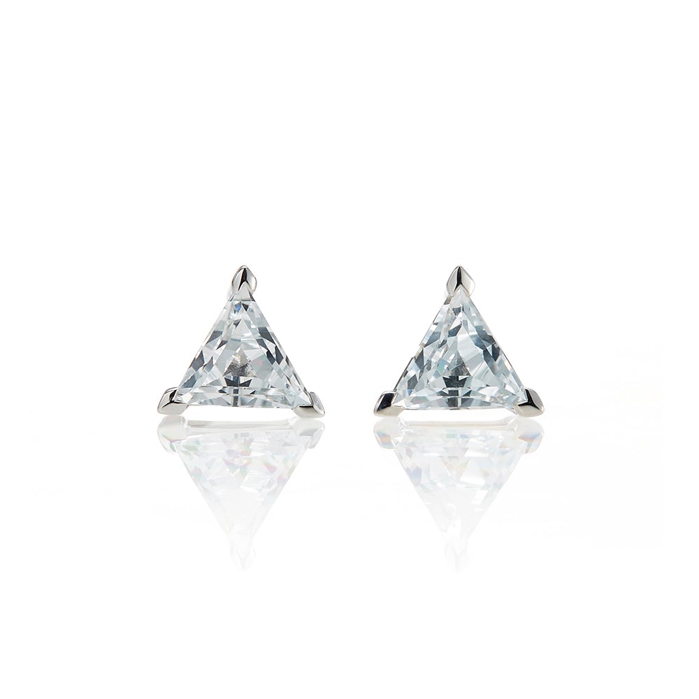 White Topaz Bermuda Earrings – Elegant Sterling Silver Dangle Earrings for Women | Perfect for Weddings, Parties & Special Occasions
